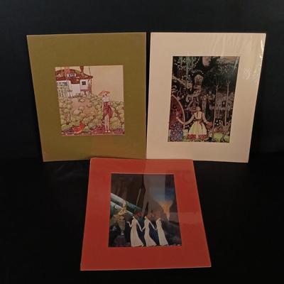 LOT 194: Kay Nielsen Matted Prints with 'One Hundred Etchings' from the Collection of the State Hermitage Museum 1964 Book