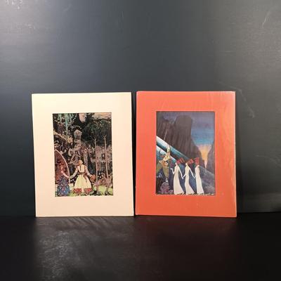 LOT 194: Kay Nielsen Matted Prints with 'One Hundred Etchings' from the Collection of the State Hermitage Museum 1964 Book