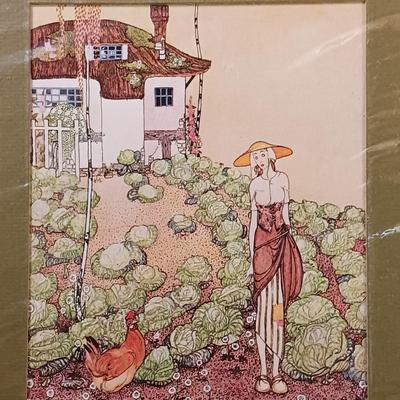 LOT 194: Kay Nielsen Matted Prints with 'One Hundred Etchings' from the Collection of the State Hermitage Museum 1964 Book