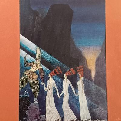 LOT 194: Kay Nielsen Matted Prints with 'One Hundred Etchings' from the Collection of the State Hermitage Museum 1964 Book