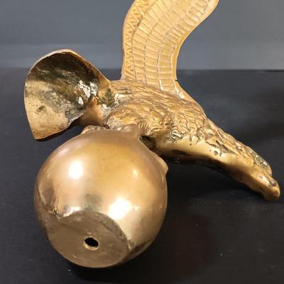 LOT 195: 1876 Philadelphia Centennial Exhibition Visitors Guide w/ Brass Eagle Flag Topper, Bailey Banks & Biddle Co. Miniature...