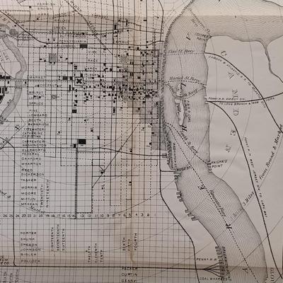 LOT 195: 1876 Philadelphia Centennial Exhibition Visitors Guide w/ Brass Eagle Flag Topper, Bailey Banks & Biddle Co. Miniature...