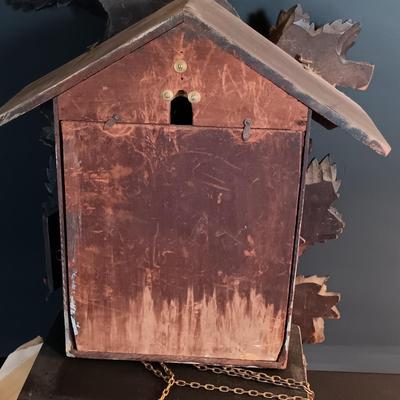 LOT 196: Vintage Wood Cuckoo Clock