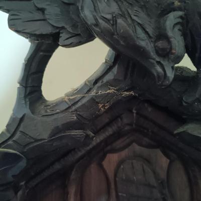 LOT 196: Vintage Wood Cuckoo Clock