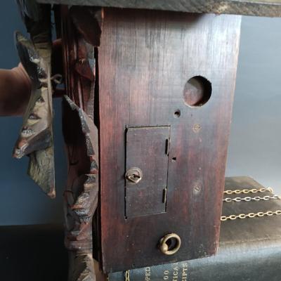 LOT 196: Vintage Wood Cuckoo Clock