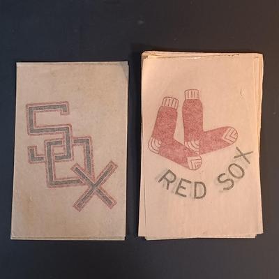 LOT 200: Vintage Iron-On Baseball Team Transfers