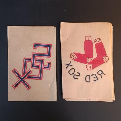 LOT 200: Vintage Iron-On Baseball Team Transfers