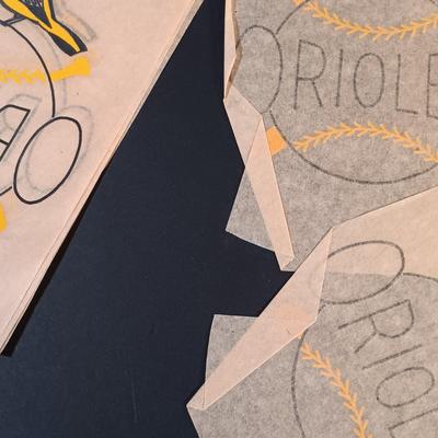 LOT 200: Vintage Iron-On Baseball Team Transfers