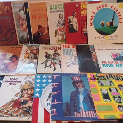 LOT 206: Comedy Related LPs- Bob Newhart, Laugh-In, Flip Wilson, IMUS & More
