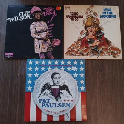 LOT 206: Comedy Related LPs- Bob Newhart, Laugh-In, Flip Wilson, IMUS & More