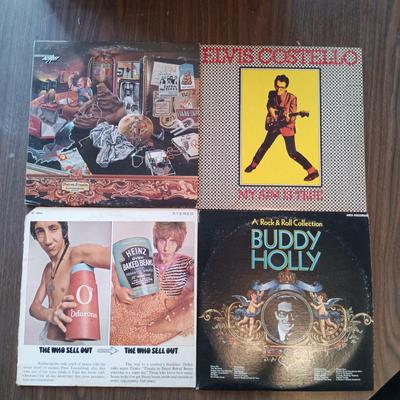 LOT 207: Vintage Rock LPs- Elvis Costello, Buddy Holly, The Who, Frank Zappa & More