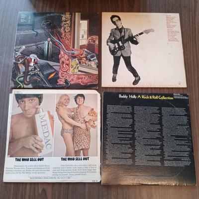 LOT 207: Vintage Rock LPs- Elvis Costello, Buddy Holly, The Who, Frank Zappa & More