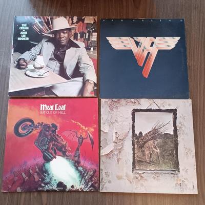 LOT 208: Vintage Rock LPs- Led Zeppelin, Billy Joel, Meat Loaf & More
