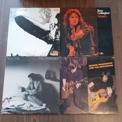 LOT 208: Vintage Rock LPs- Led Zeppelin, Billy Joel, Meat Loaf & More