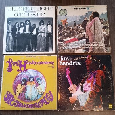 LOT 209: Vintage Rock LPs- ELO, LED Zeppelin, Jiminy Hendrix & More