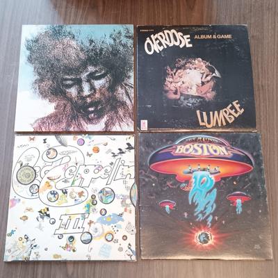 LOT 209: Vintage Rock LPs- ELO, LED Zeppelin, Jiminy Hendrix & More