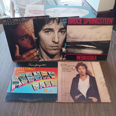 LOT 210: Set of (5) Vintage Bruce Springsteen LPs