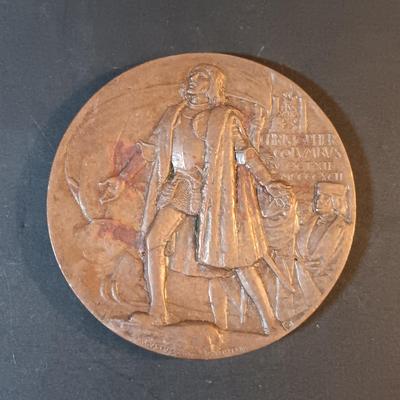 LOT 213: Set of (6) Bronze Medals- Alsace Medal, 1955 American Society of Engineers, 1980 Winter Olympics & More