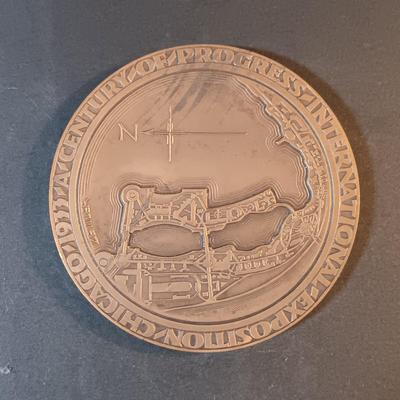 LOT 213: Set of (6) Bronze Medals- Alsace Medal, 1955 American Society of Engineers, 1980 Winter Olympics & More