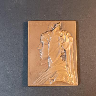 LOT 213: Set of (6) Bronze Medals- Alsace Medal, 1955 American Society of Engineers, 1980 Winter Olympics & More