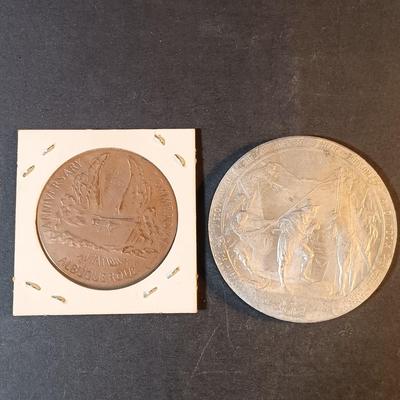 LOT 214: Set of (8) Commemorative Coins- 1933 Chicago World's Fair, 1915 Panama-Pacific, Hudson-Fulton & More