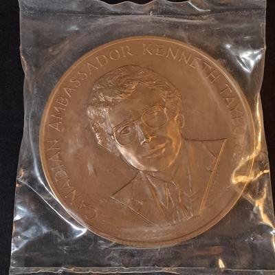 LOT 266: Set of (6) Bronze Medals- Tuskagee Airmen, Norman Borlaug, Kenneth Taylor & More