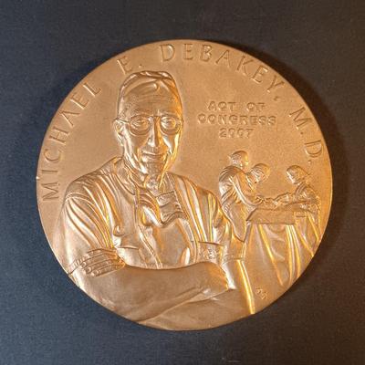 LOT 266: Set of (6) Bronze Medals- Tuskagee Airmen, Norman Borlaug, Kenneth Taylor & More