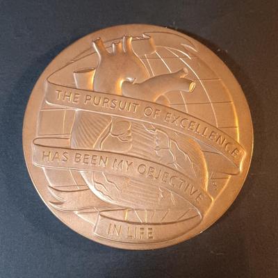 LOT 266: Set of (6) Bronze Medals- Tuskagee Airmen, Norman Borlaug, Kenneth Taylor & More