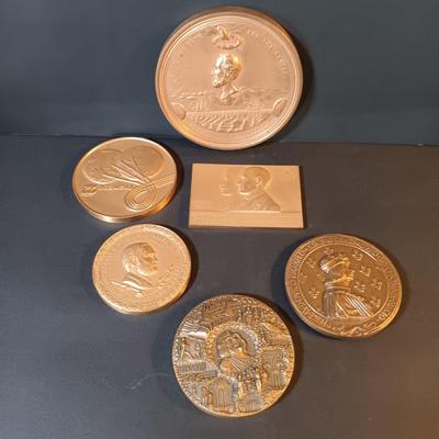 LOT 267: Set of (6) Bronze Medals- 1979 Tivoli, Louis XII, Transpo 72 & More