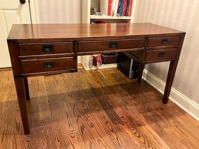 O626 Crate & Barrel Campaign Wood Desk