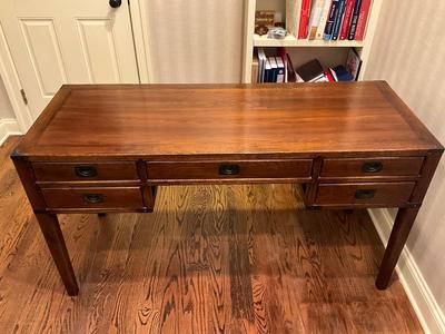O626 Crate & Barrel Campaign Wood Desk