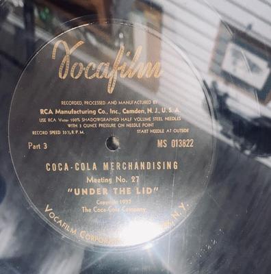 UNIQUELY FRAMED 1937 COCA-COLA MEETING No. 27 “UNDER THE LID” PART 3