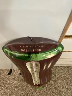 ORIGINAL COCA-COLA THERMOMETER AND TIN ADVERTISING SIGN