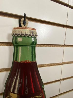 ORIGINAL COCA-COLA THERMOMETER AND TIN ADVERTISING SIGN