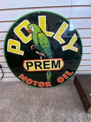 30” POLLY PREMIUM MOTOR OIL SIGN