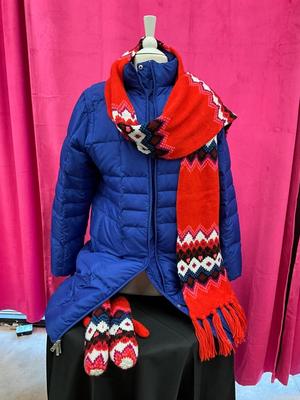 Lot D 456 Lands’ End Goose Down Puffy Long Coat (Large 14-16)
