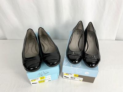 Lot B 462 Two Pair of Life Stride Ladies Shoes (size 9)