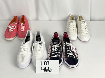 Lot A 466 Four Pair of Keds Sneakers (size 8)