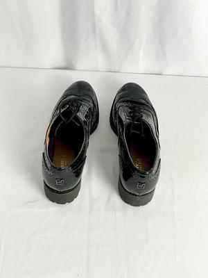 Lot A 469 Sperry Top-Sider Black Patent Leather Wingtip Oxford Shoes (Like new, size 8)