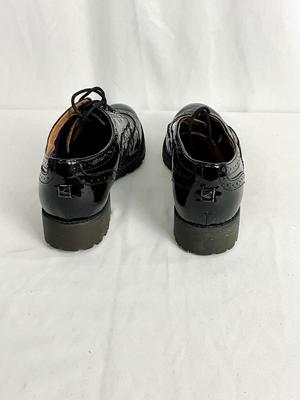 Lot A 469 Sperry Top-Sider Black Patent Leather Wingtip Oxford Shoes (Like new, size 8)