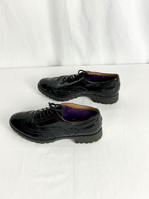 Lot A 469 Sperry Top-Sider Black Patent Leather Wingtip Oxford Shoes (Like new, size 8)