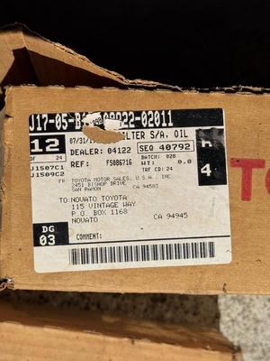 Toyota Genuine Parts Oile Filter (24) FO-8 - See pics