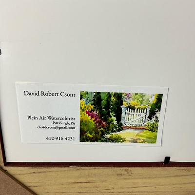 DR520 St Michaels Watercolor Painting by David Robert Cont