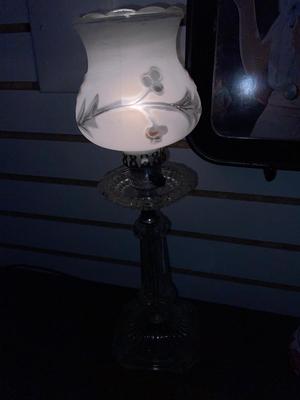 VINTAGE COCA-COLA TRAY & ANNIVERSARY CLOCK PLUS A GLASS LAMP