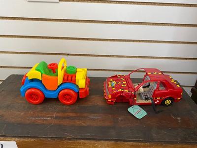 1992 TYCO CRASH TEST, DUMMIES BASH & BOMBER CAR, UNIMAX BUMP AND BUILD CLOWN TOY DEMOLITION CAR