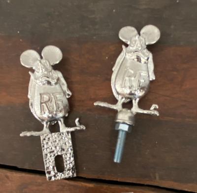 RAT FINK SIGNAGE HOOD ORNAMENT, LICENSE PLATE ACCESSORY, AND CUSTOM METAL DECALS