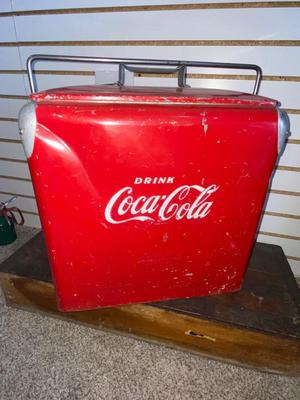 1950’s COCA-COLA GALVANIZED METAL COOLER