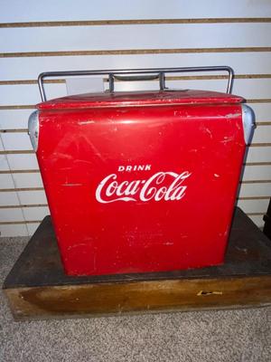 1950’s COCA-COLA GALVANIZED METAL COOLER