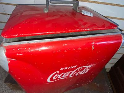 1950’s COCA-COLA GALVANIZED METAL COOLER