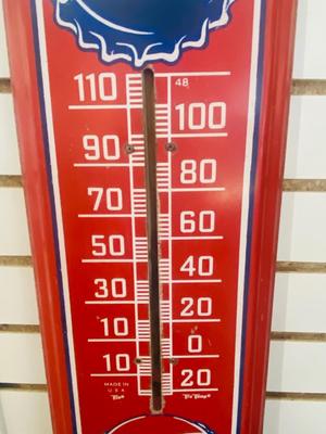 ORIGINAL VINTAGE PEPSI-COLA ADVERTISING THERMOMETER